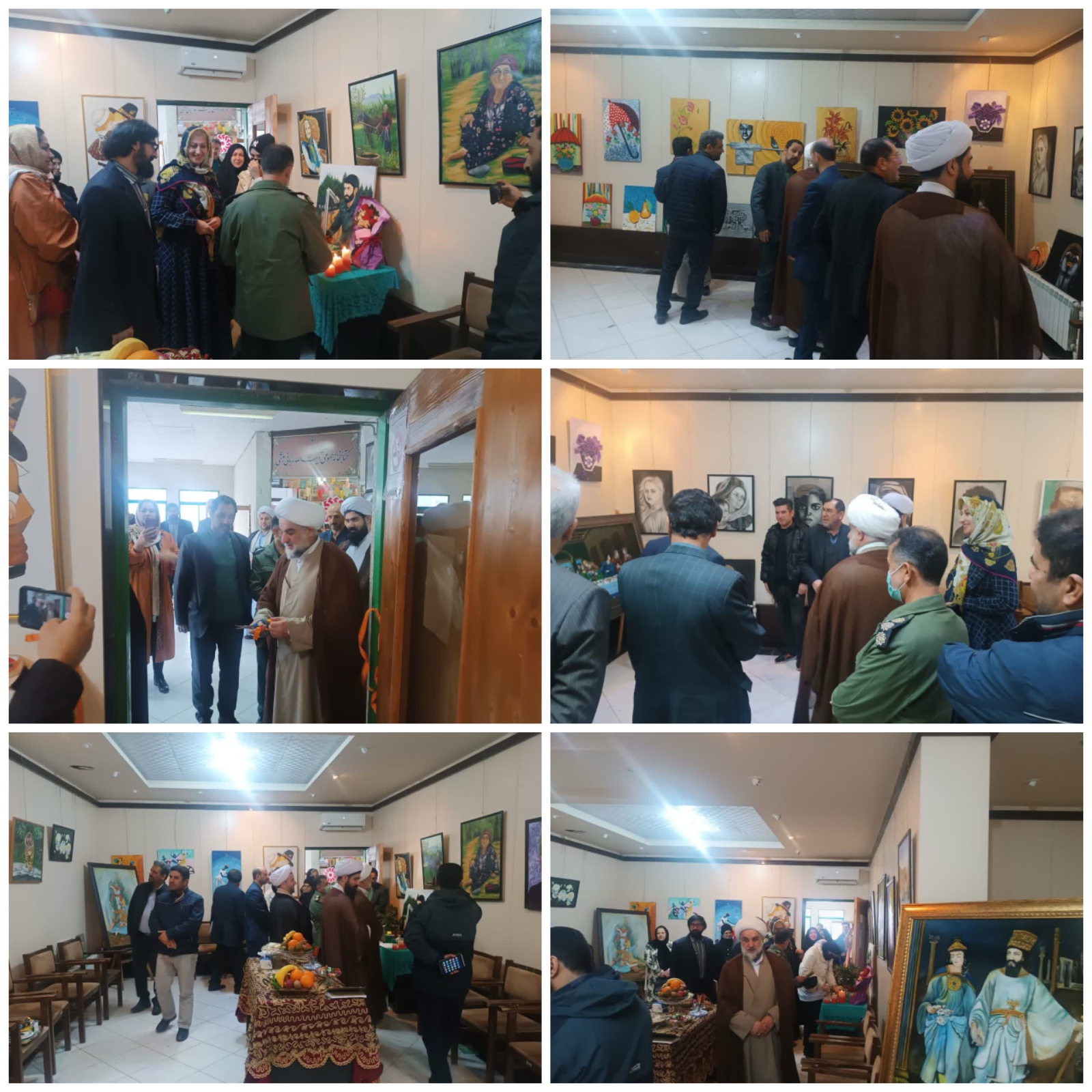 برپایی نمایشگاه نقاشی تک نفره دراداره ارشاد املش