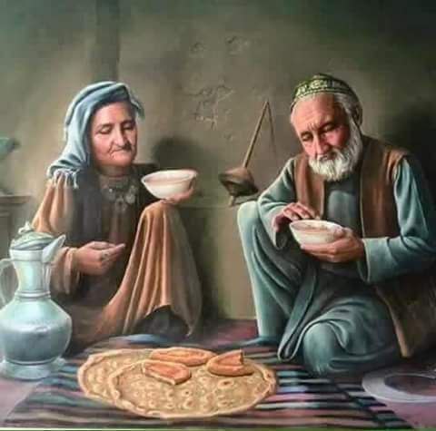 پیرمردی همراه همسرش درفقر زیادی زندگی میکردند