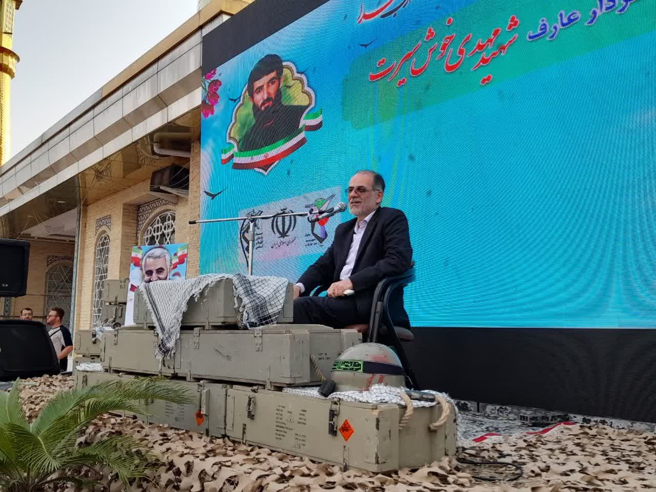 سردار میرشکار درمراسم سی وششمین یادواره شهید خوش سیرت بیان نمود 