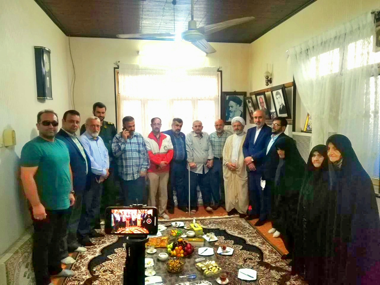دیدار با خانواده شهید امدادگر غلامرضا سعیدی