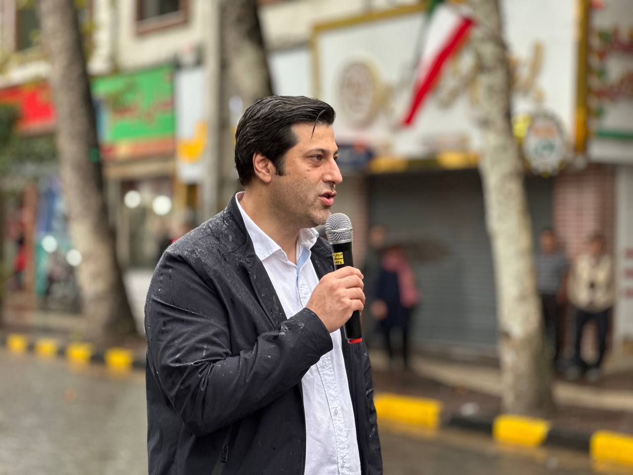 بهره برداری از سنگ فرش خیابان شهید کریمی لاهیجان 