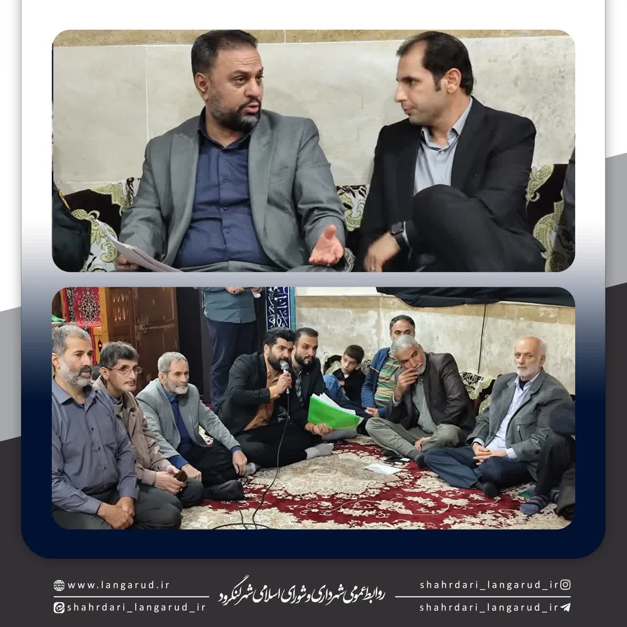 برپایی میز خدمت توسط شهرداری لنگرود 