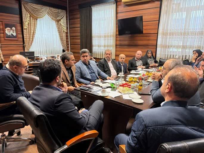 جلسه درمورد توسعه شهری رشت 